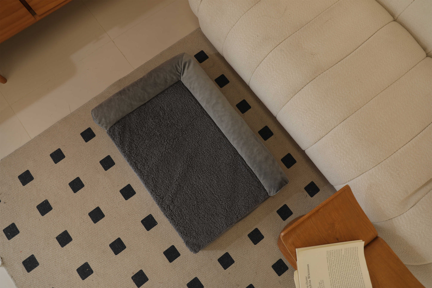 DOUBLE PILLOW DUTCH VELVET COTTON FLANNEL PET SOFA