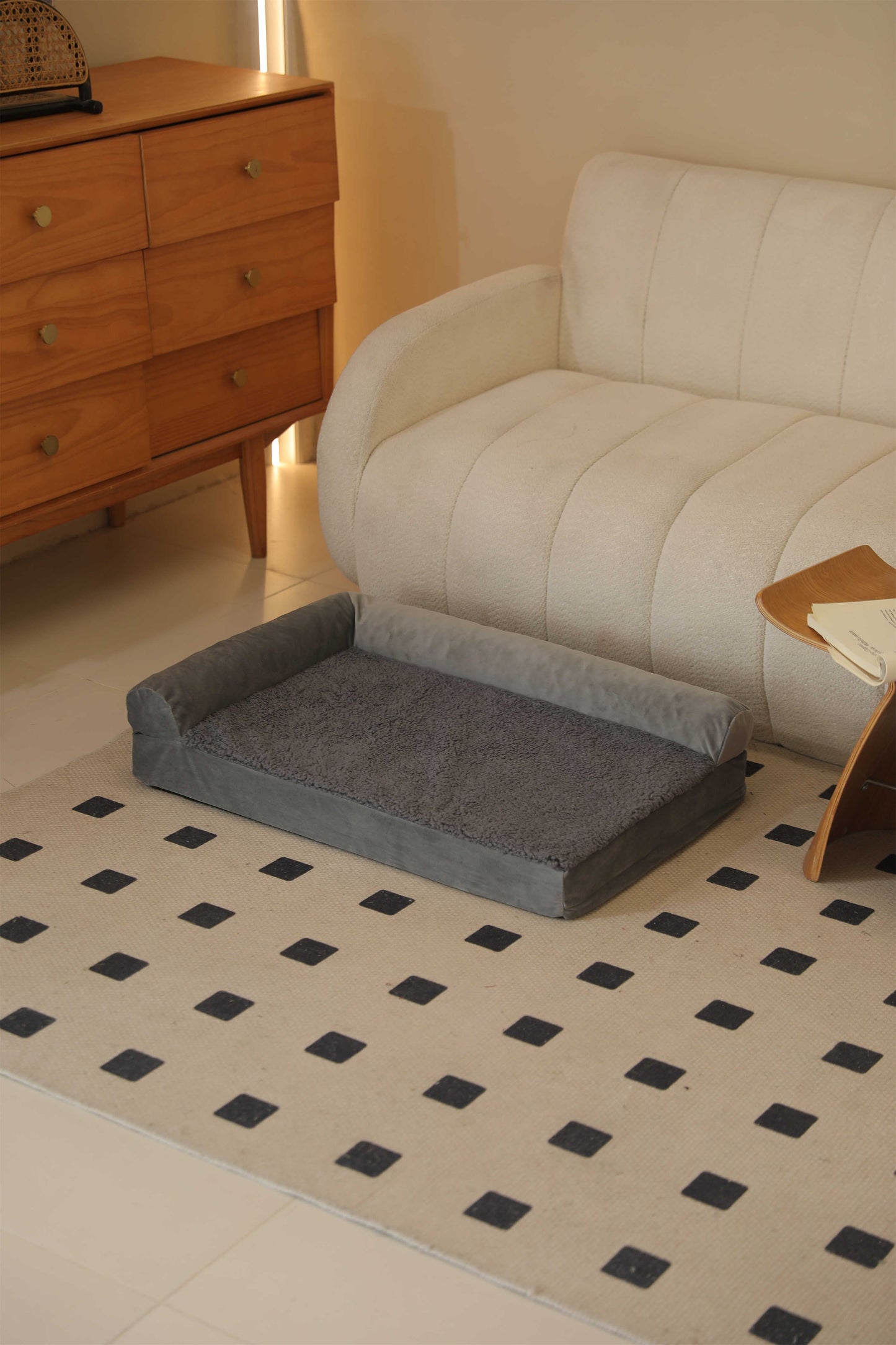 DOUBLE PILLOW DUTCH VELVET COTTON FLANNEL PET SOFA