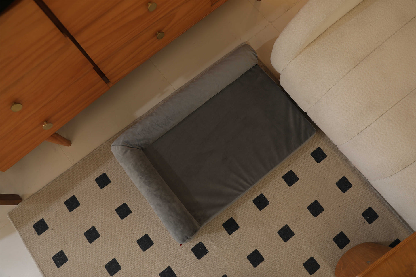 DOUBLE PILLOW DUTCH VELVET COTTON FLANNEL PET SOFA