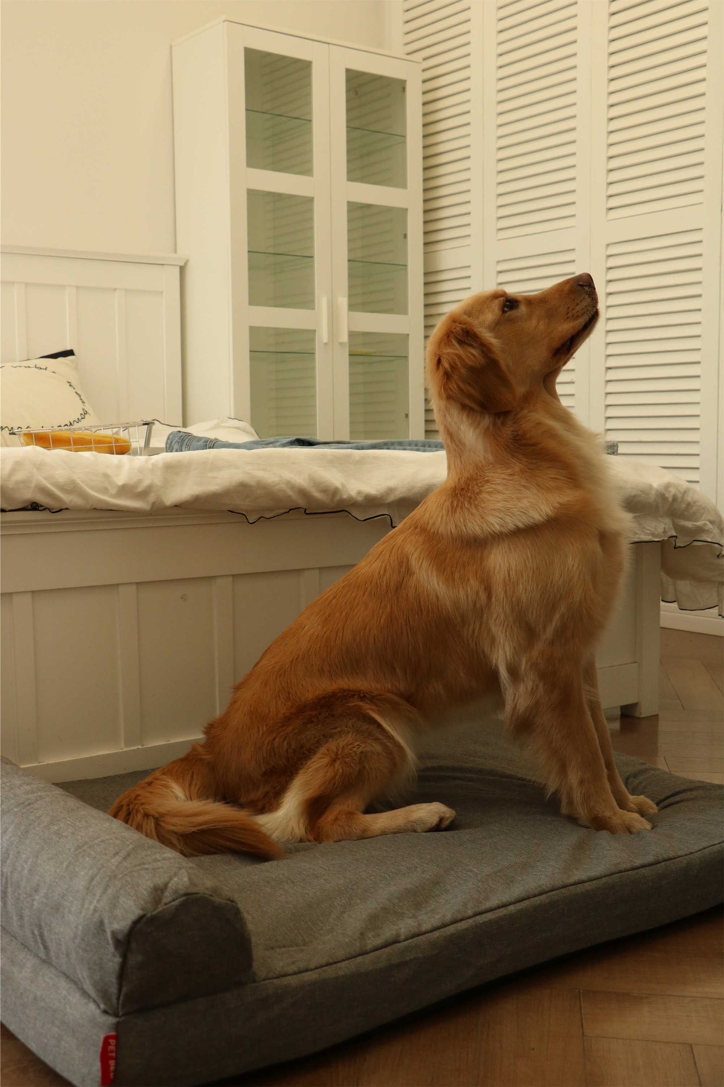 LINEN SINGLE PILLOW PET BED