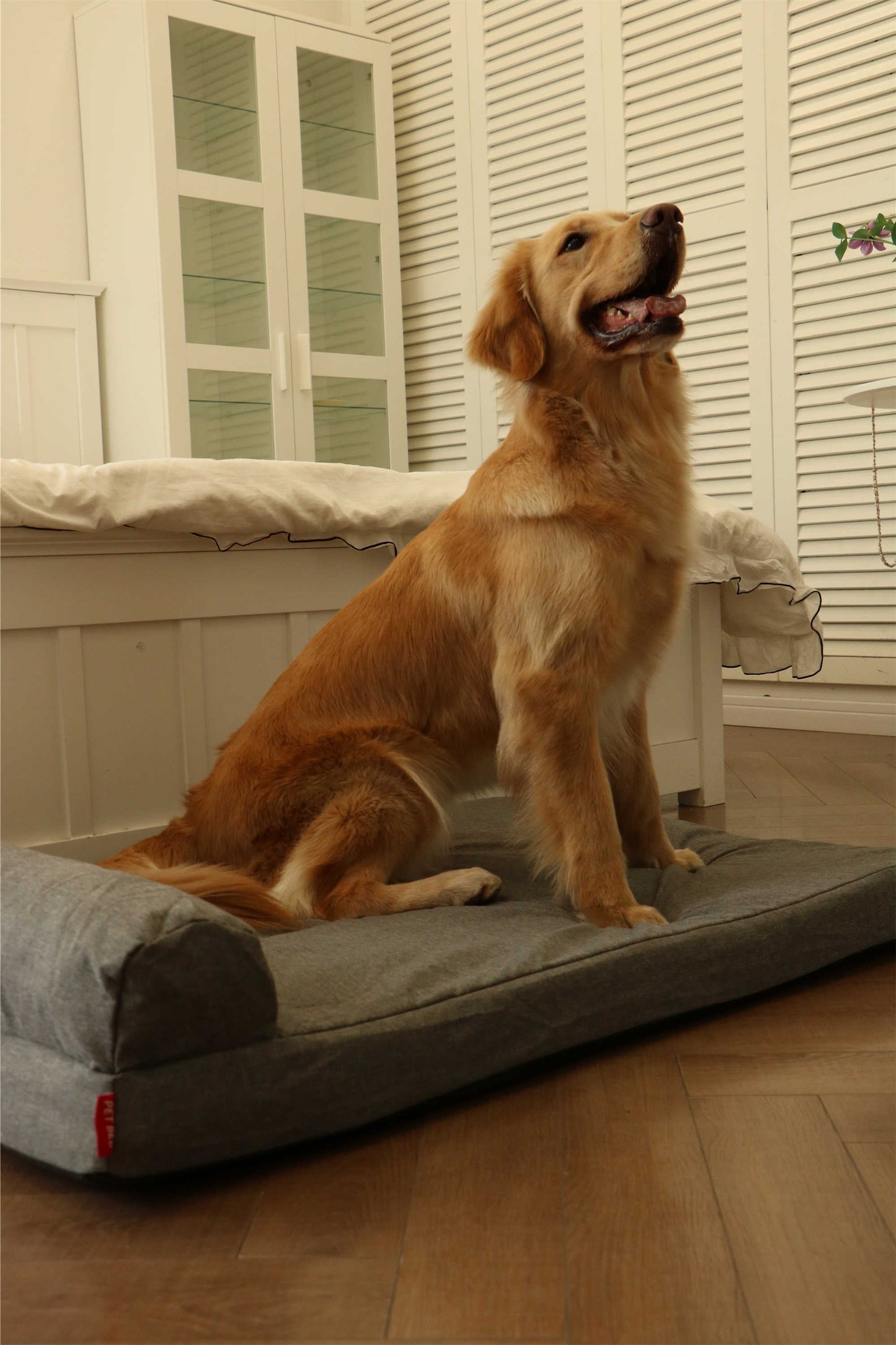 LINEN SINGLE PILLOW PET BED
