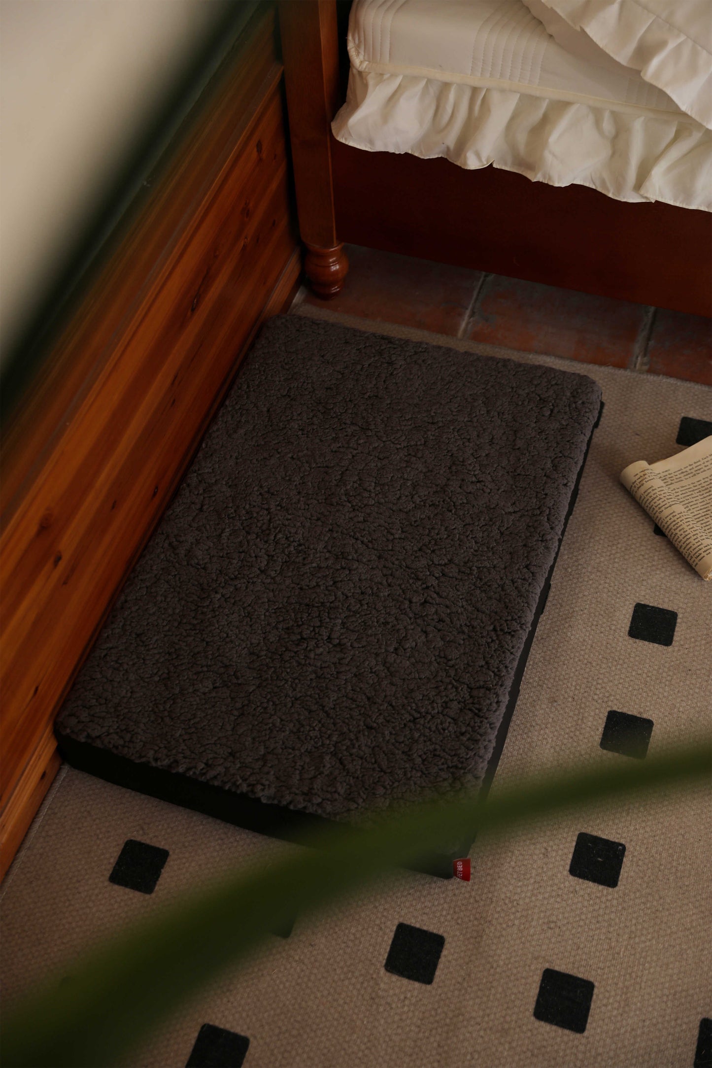 OXFORD CLOTH COTTON FLANNEL FLAT PET BED