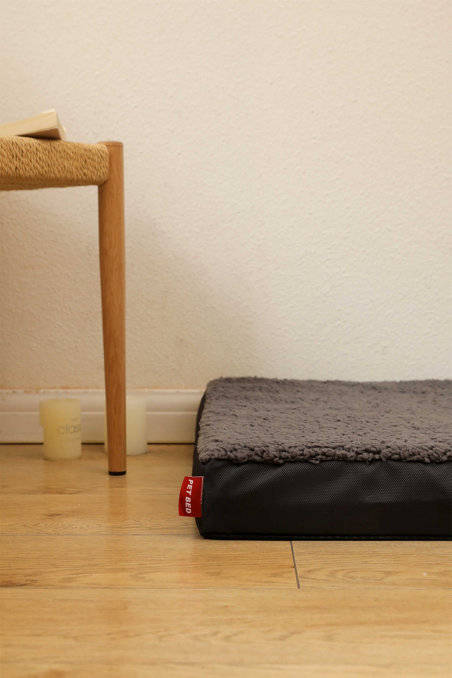 OXFORD CLOTH COTTON FLANNEL FLAT PET BED