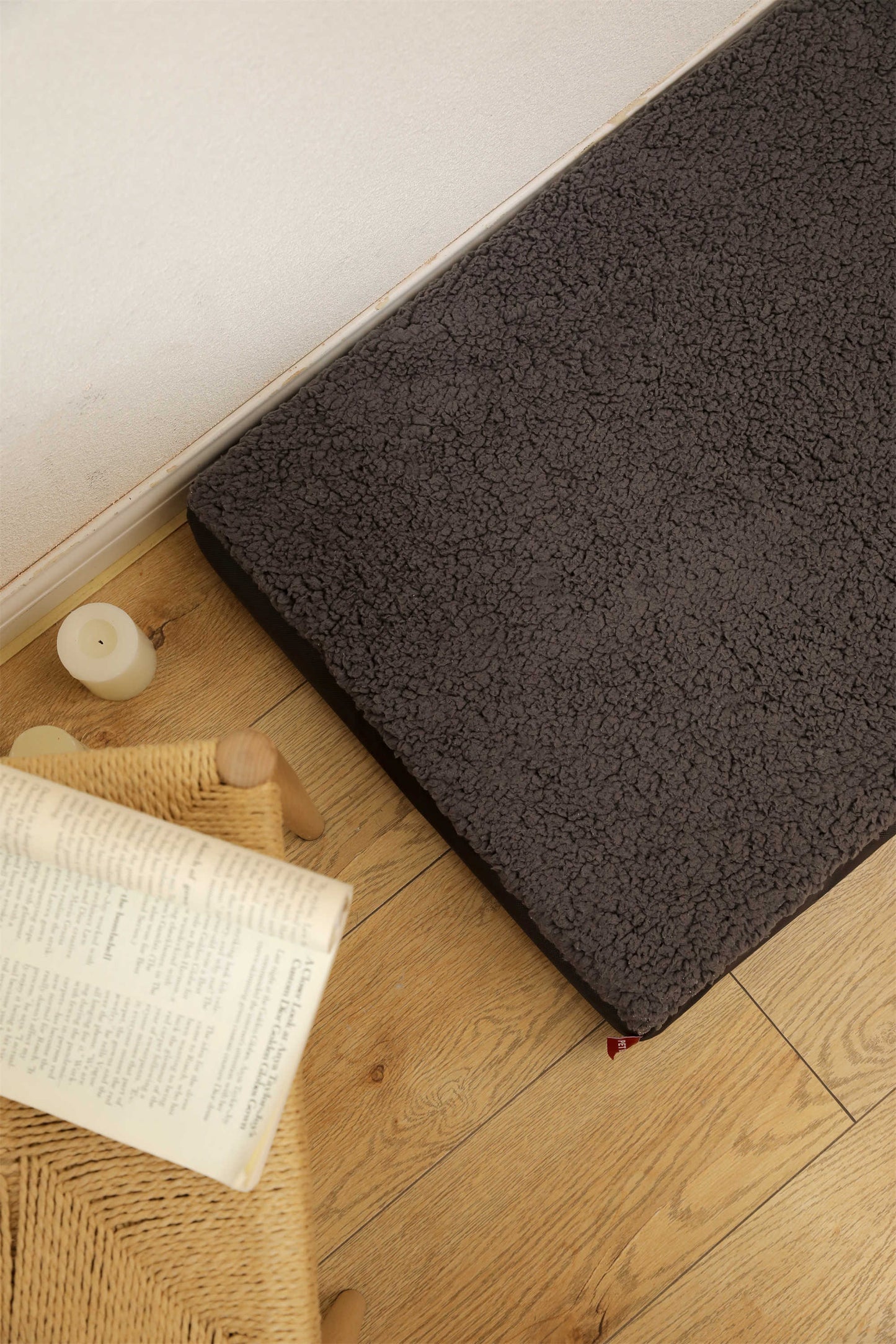 OXFORD CLOTH COTTON FLANNEL FLAT PET BED
