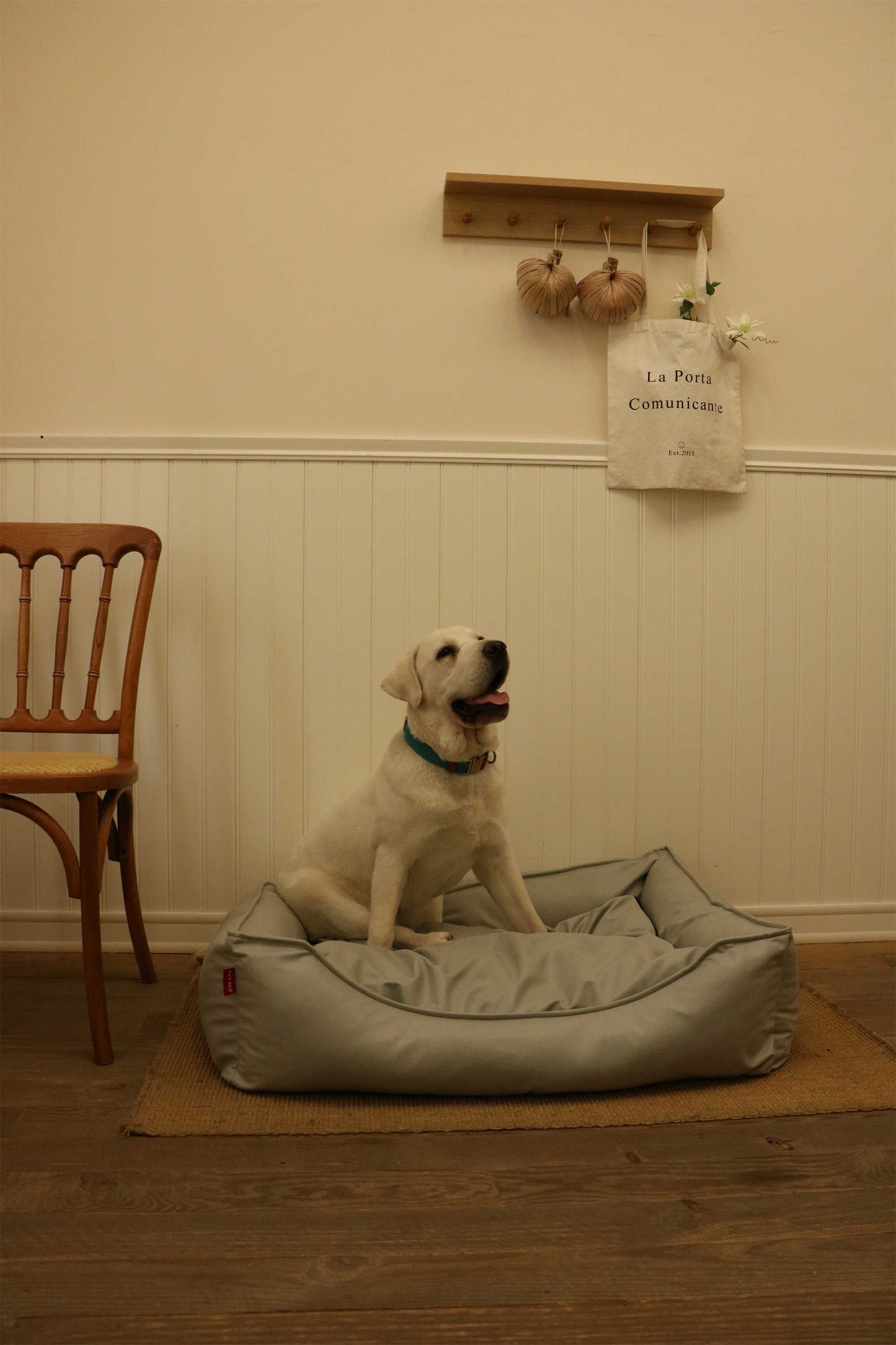 TECH FABRIC FLAT PET BED(LIGHT GRAY)