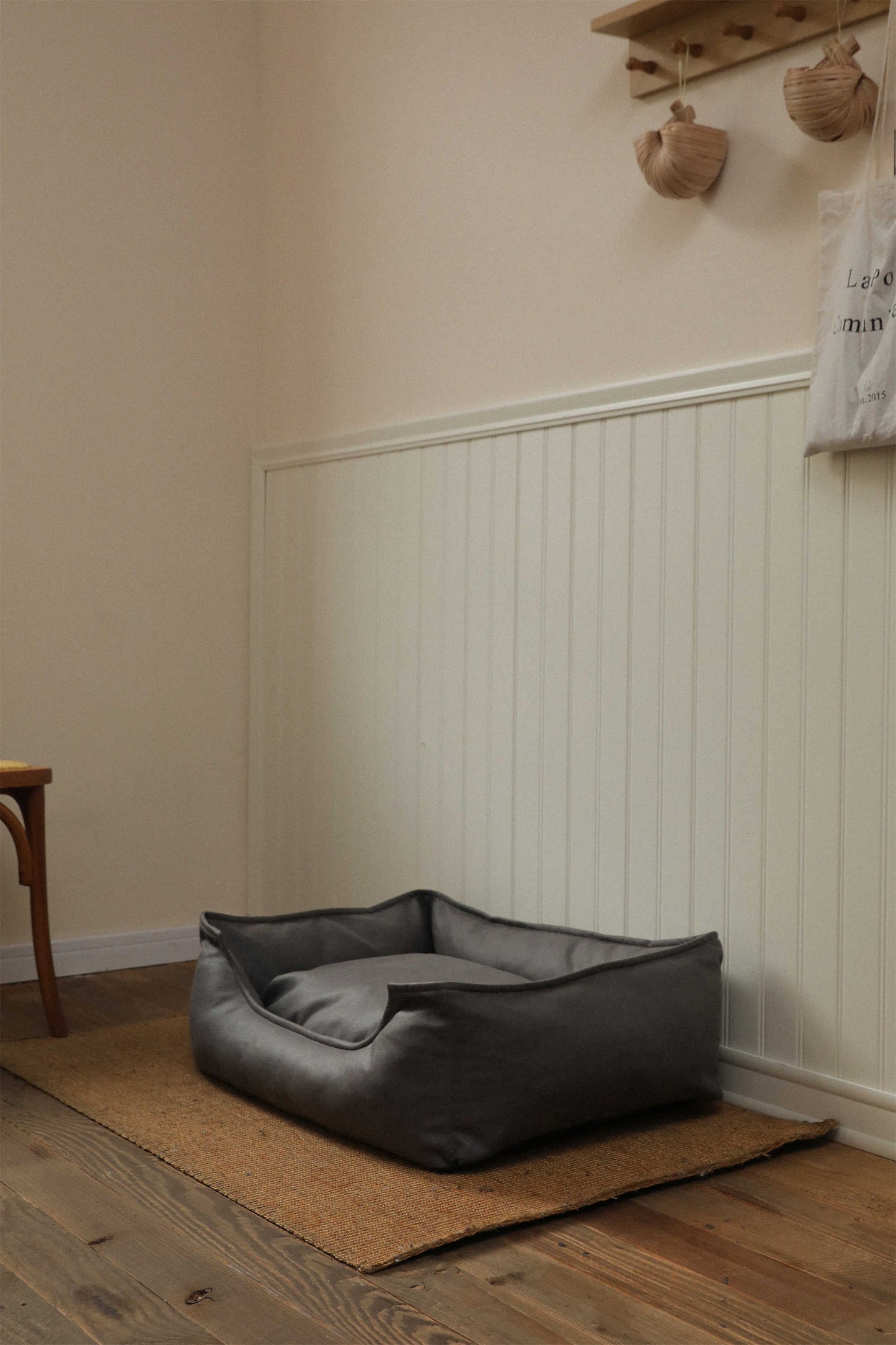 TECH FABRIC FLAT PET BED(DARK GRAY)