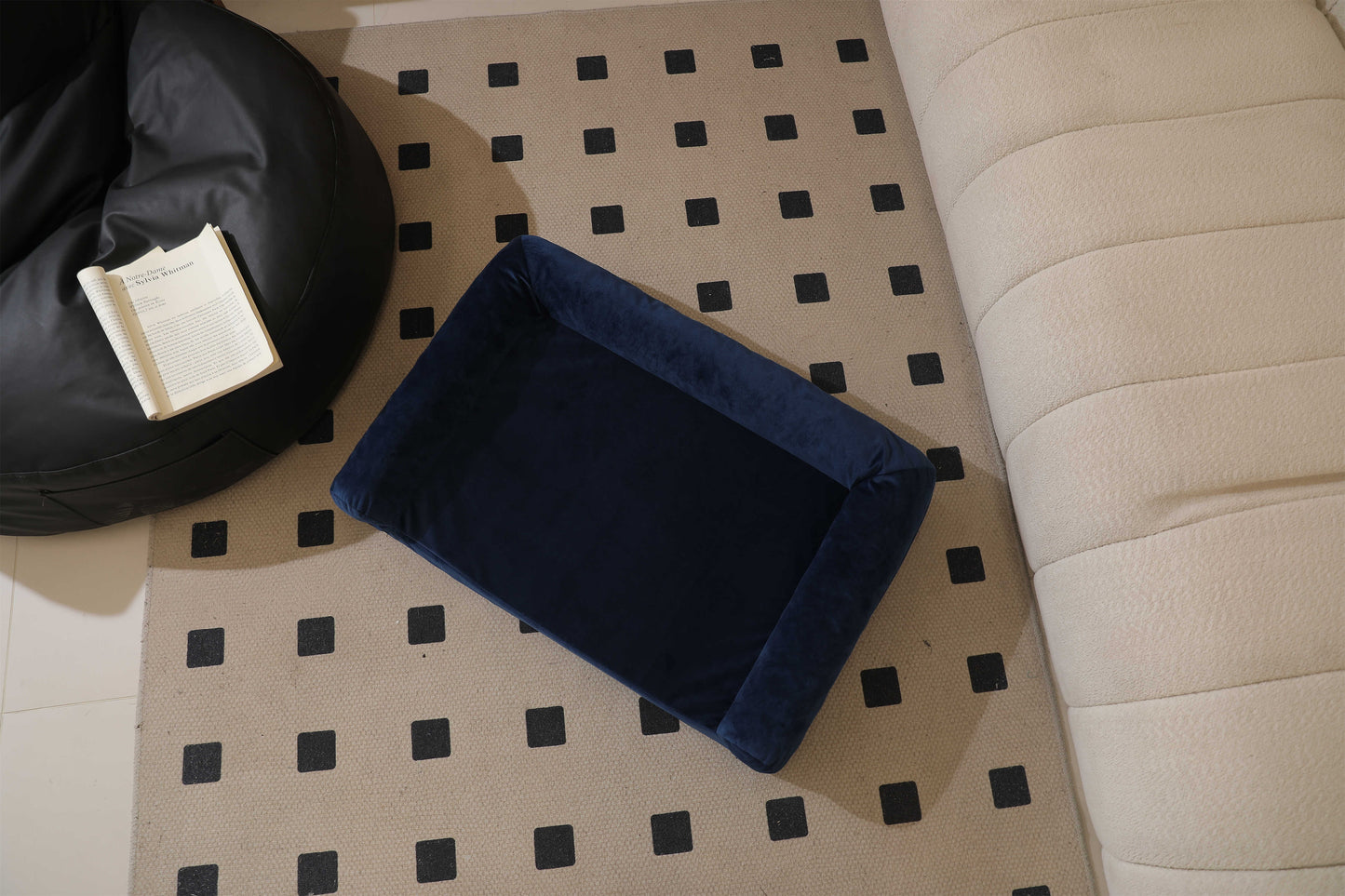 THREE-SIDED BACKREST DUTCH VELVET COTTON FLANNEL PET SOFA