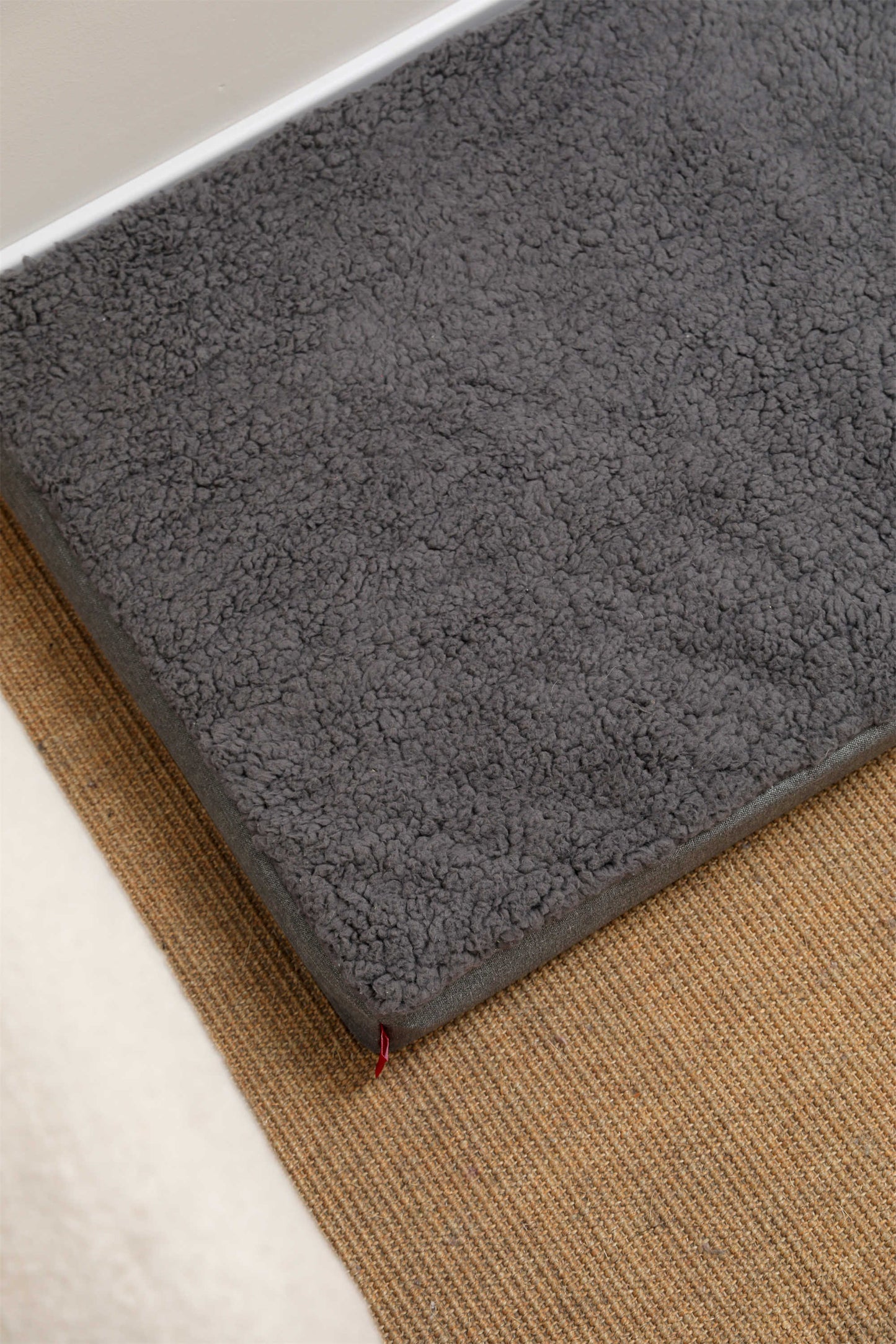 LINEN COTTON FLANNEL FLAT PET BED